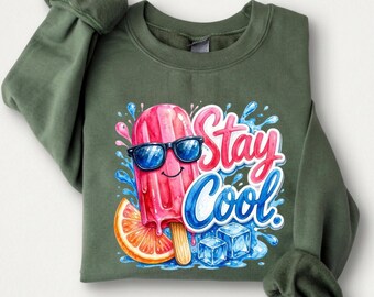Stay Cool Popsicle Shirt, Summer Graphic Tee, Cute Ice Pop T-Shirt, Beach Vacation Shirt, Funny Summer Outfit, Unisex Gift Tee
