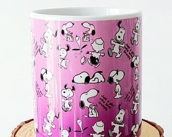 Snoopy  Mug - Just a girl who loves Snoopy... Peanuts Cartoon Coffee Cup, Nostalgic Gift, Christmas etc