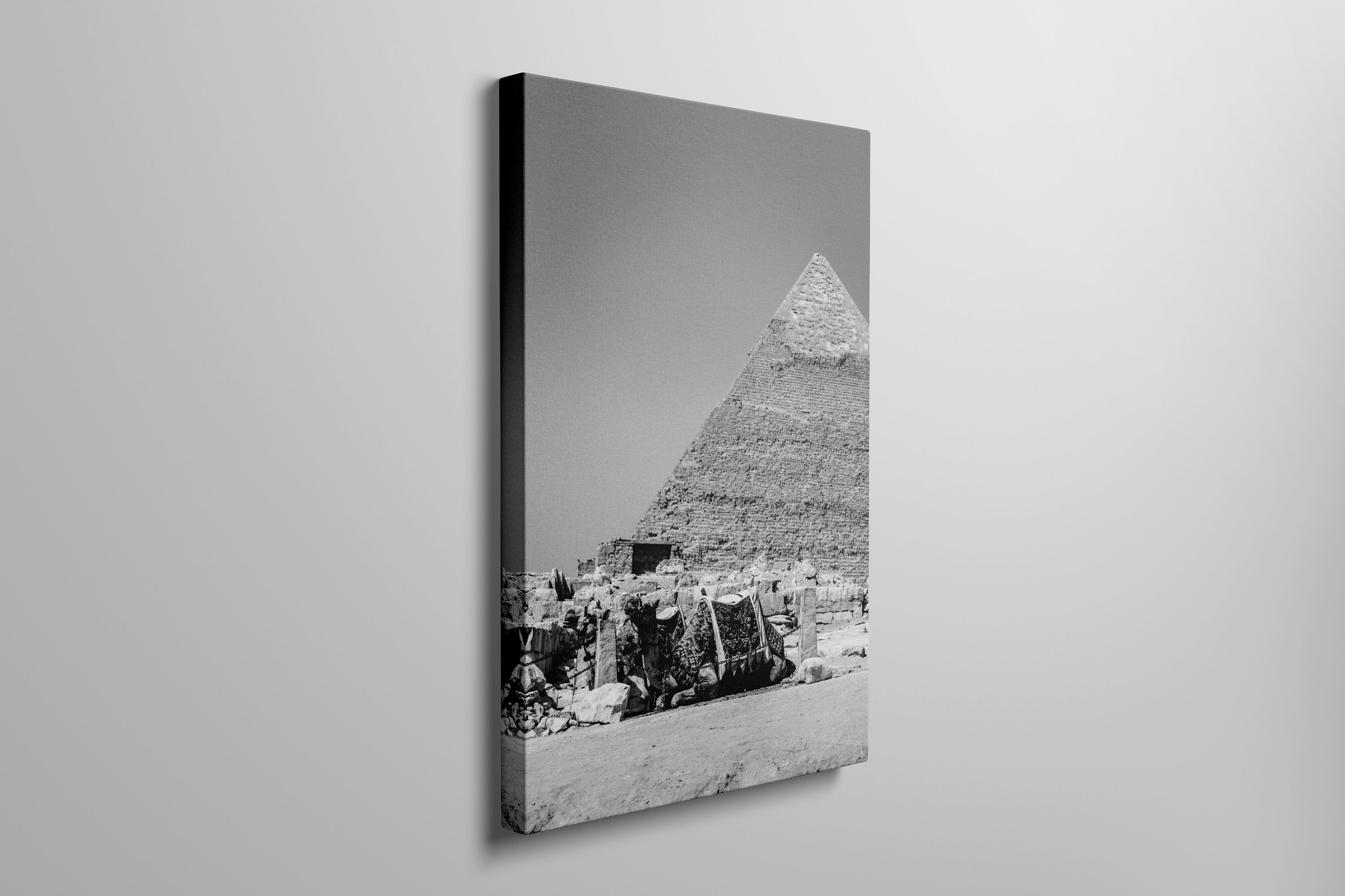 Pyramid of Giza Egypt Decor Wall Art Print on Canvas - Etsy