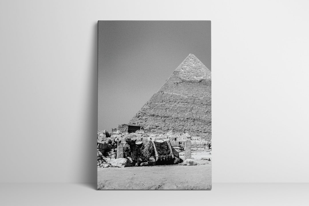 Pyramid of Giza Egypt Decor Wall Art Print on Canvas - Etsy