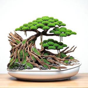 Aquarium Aquascape Driftwood Bonsai Tree for Betta Fish Decoration | Fake Moss plants