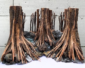 Aquarium Driftwood Background Hardscape for Aquatic Plants | Axolotl, Betta Fish & Shrimp Decoration