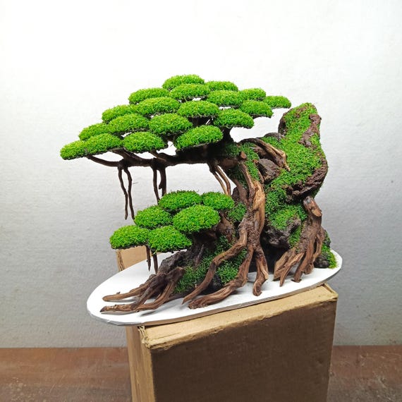 Aquarium Decoration Bonsai Driftwood | Bonzai Tree Fake Moss Ornament for  Betta Fish & Shrimp Tank Centerpiece - Etsy