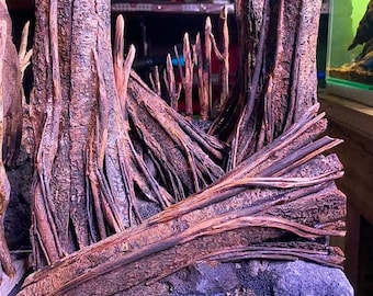 Aquarium Driftwood Background Hardscape for Aquatic Plants | Axolotl, Betta Fish & Shrimp Decoration