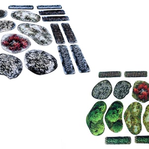 2D Terrain Tournament Set compatible with Song of Ice and Fire (Unofficial, unlicensed product)