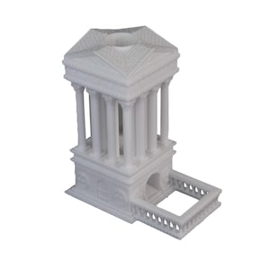Griekse tempel 8,2 x 9,3 x 15,5 cm - fantasiedobbelsteentoren voor RPG en bordspellen