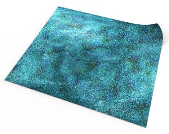 Lagoon 48"x48" / 122x122 cm - Rubber mat compatible with Frostgrave