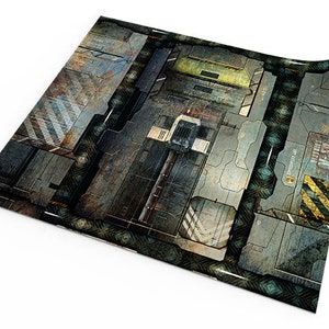 Space Station Deck 48&quot;x48&quot; / 122x122 cm compatible with Infinity - Rubber mat for battle games