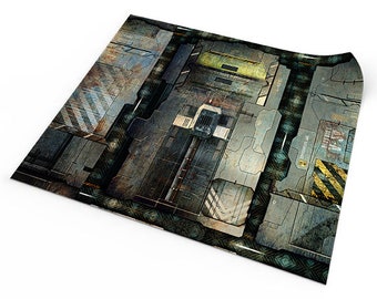 Space Station Deck 48"x48" / 122x122 cm compatible with Infinity - Rubber mat for battle games