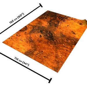 Rubber mat compatible with Age Of Sigmar - Mars 44"x60" / 112x152 cm