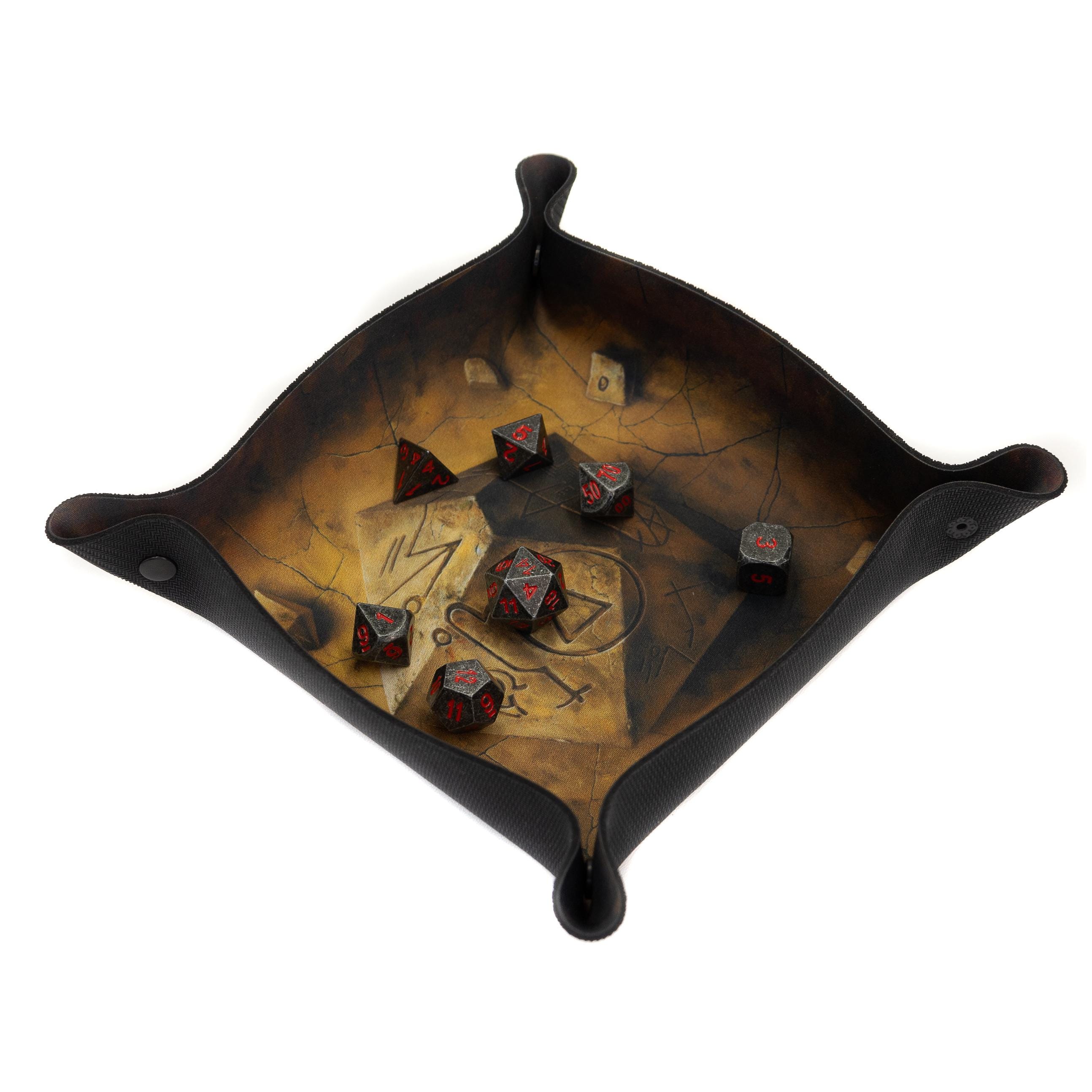Plateau à dés pour jeux de table - Machines anciennes 22 x 22 cm - France