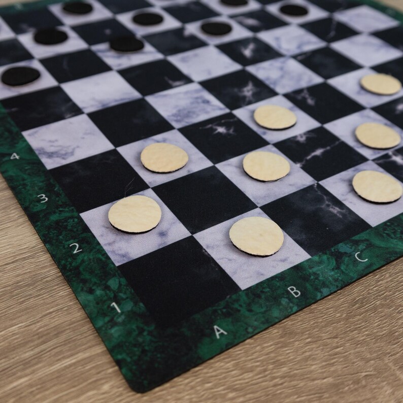 Rubber Mat for Chess and Checkers 36x36 Cm / 14,1