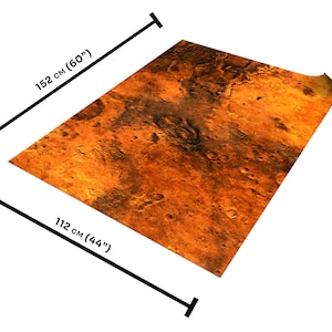 Rubber mat compatible with Warhammer 40K - Mars 44"x60" / 112x152 cm