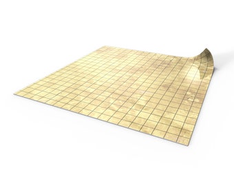 Tappetino da gioco di ruolo cancellabile a secco 50 x 50 cm con griglia - tappeto da battaglia cancellabile a secco per PRG compatibile con D&D, Pathfinder, World of Darkness - Papyrus