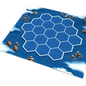 Rubber mat compatible with CATAN: The Settlers of Catan