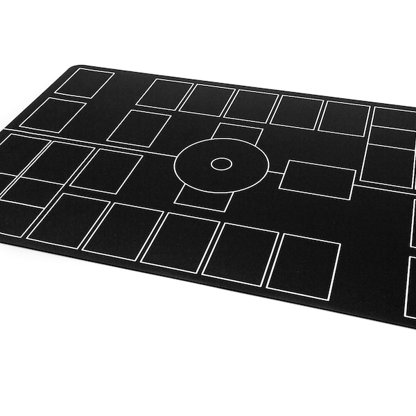 Minimalist rubber mat compatible with Pokemon TCG - 2 players