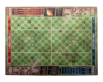 Pitch 35.5&quot;x27.5&quot; / 90x70 cm - Rubber mat compatible with Blood Bowl / Blood Bowl 7s