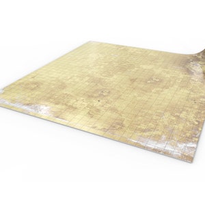 Tapete de RPG de borrado en seco de 80 x 80 cm con cuadrícula - tapete de batalla de borrado en seco para RPG de rol compatible con D&D, Pathfinder, World of Darkness - Papyrus