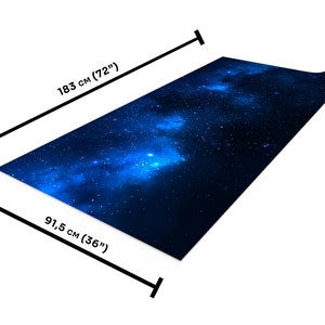 Rubber mat compatible with Star Wars: Armada - Blue Nebula 72&quot;x36&quot; / 183x91,5 cm