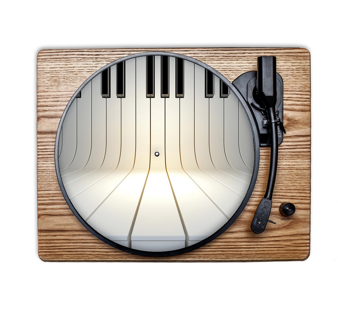 Slip Mat Rubber Record Mat fleeing Piano Keys Turntable, Gramophone Mat