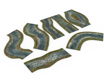 Set di fiumi modulari 2D - Primavera