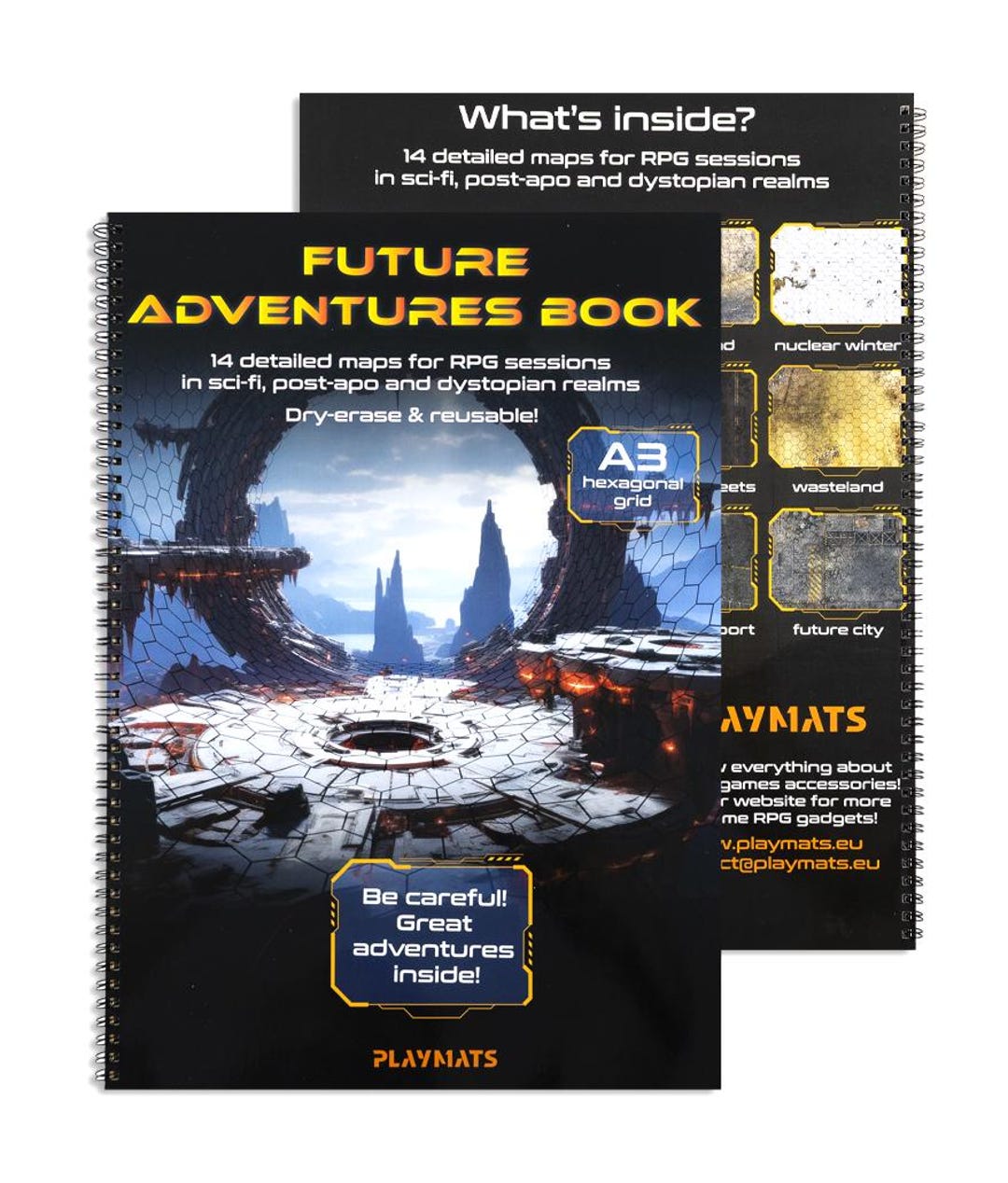 Future Adventures Book: A3 Sci-fi/post-apo Dry Erase Book for RPG Games ...