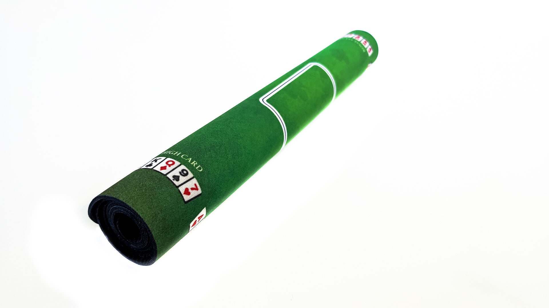 Tapis De Poker Texas Hold'em - 61x35.5cm - Vert - Néoprène Antidérapant - Pour Jeu De Cartes