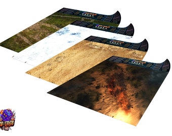 Hits and Crits - Rubber mat compatible with A Song of Ice and Fire one-sided rubber mat 58,5&quot; x 48&quot;