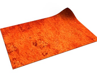 Alfombrilla de goma Red Desert de 76 x 56 cm (30" x 22") compatible con Warcry.