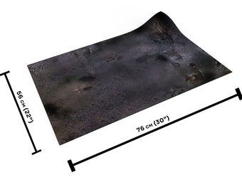 Rubber mat compatible with Kill Team - Ruined City 30&quot;x22&quot; / 76x56 cm