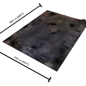 Rubber mat compatible with Warhammer 40K - Ruined City 44"x60" / 112x152 cm