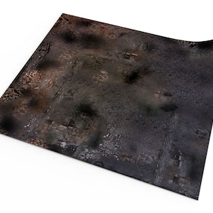 Ruined City 36&quot;x36&quot; / 91,5x91,5 cm -  Rubber mat for tabletop miniature battle games & wargames (Unofficial, unlicensed product)