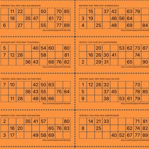 tambola ticket 400 unique tickets pdf tambola tickets etsy