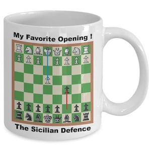 The Sicilian Defense Chess Opening Vintage Book Cover Poster Style |  Greeting Card