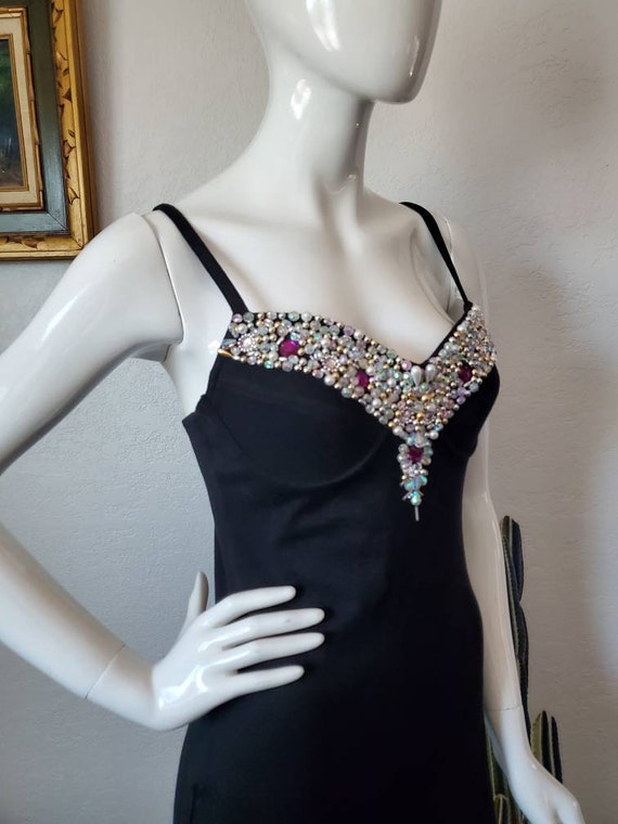 90s Vintage Contempo Casuals Beaded Bra Top Sexy … - image 7