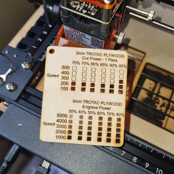 Laser Engraving Test File Etsy