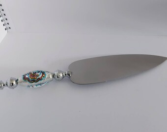 Vintage D'Lusso marble effect Wedding occasion cake slicer, cake serving knife. Cake serving knife