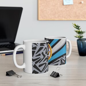 Newcastle Retro Football Strip Logo Mug | Ceramic Coffee Cup 11oz or 15oz image 5