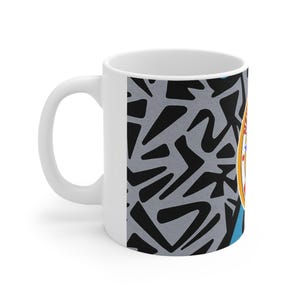 Newcastle Retro Football Strip Logo Mug | Ceramic Coffee Cup 11oz or 15oz image 3