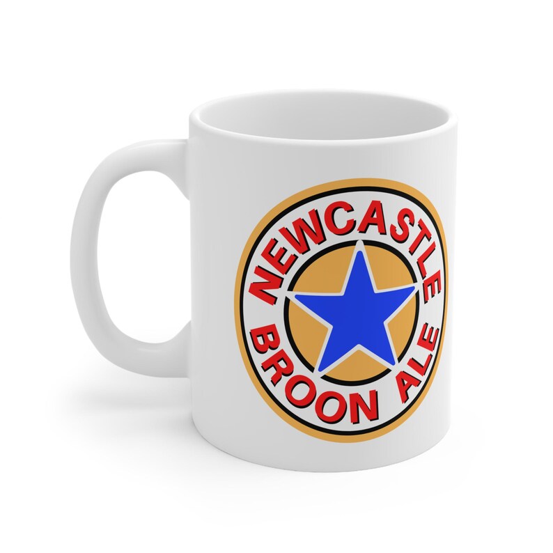 Newcastle Broon Ale Logo Fußball Tasse | Keramik Kaffeetasse Bild 4