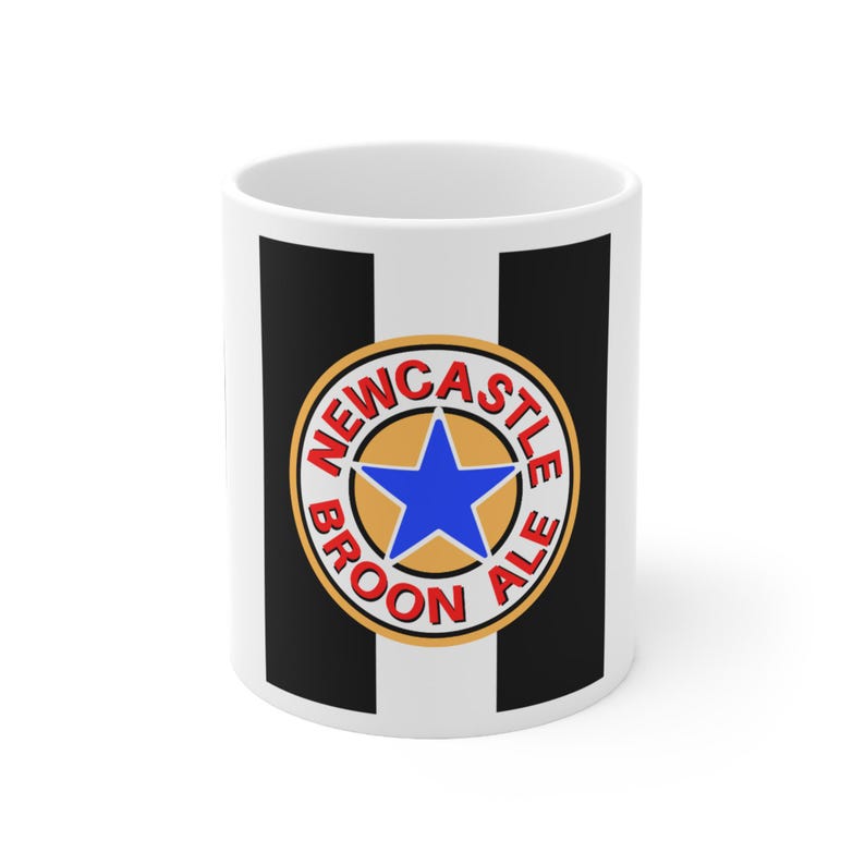 Newcastle Broon Ale Football Logo Mug | Ceramic Coffee Cup image 2