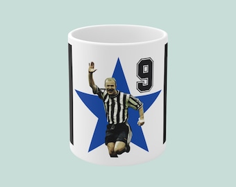 Taza de café de cerámica del Newcastle United de Shearer