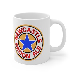 Newcastle Broon Ale Logo Fußball Tasse | Keramik Kaffeetasse Bild 5