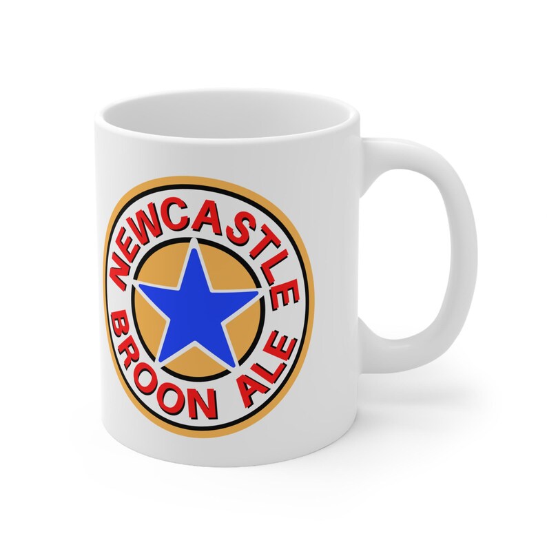 Newcastle Broon Ale Logo Fußball Tasse | Keramik Kaffeetasse Bild 5
