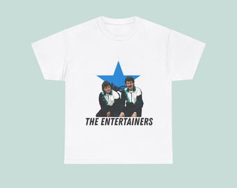 T-shirt de football Newcastle The Entertainers | duo vintage, étoile bleue