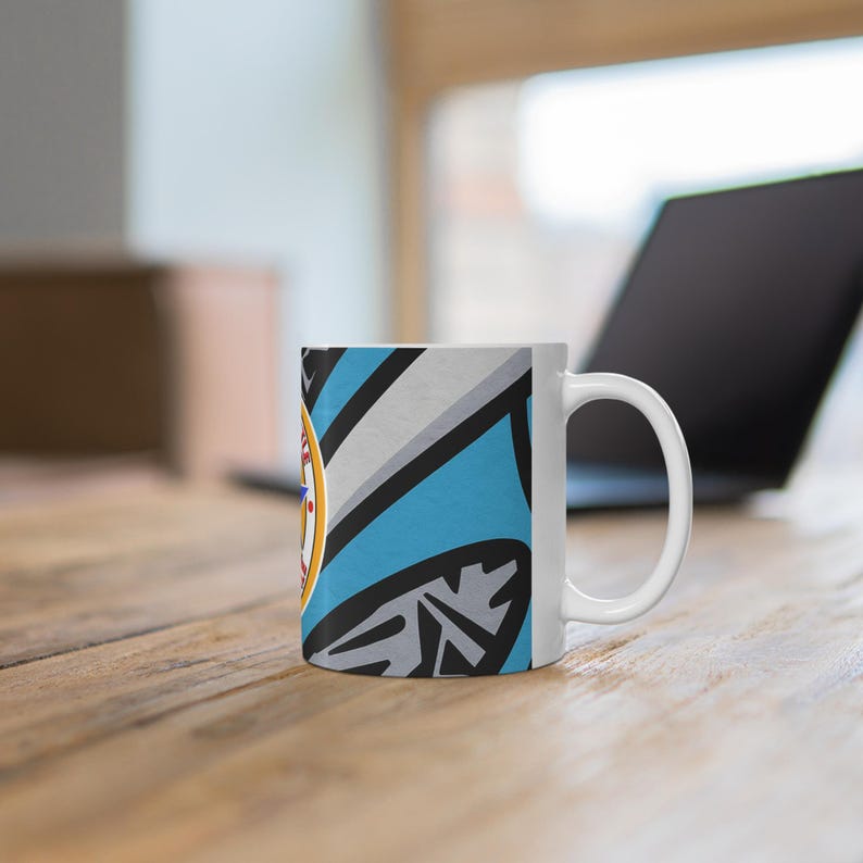 Newcastle Retro Football Strip Logo Mug | Ceramic Coffee Cup 11oz or 15oz image 6