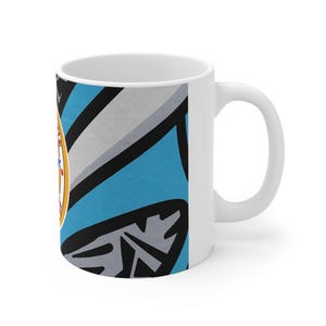 Newcastle Retro Football Strip Logo Mug | Ceramic Coffee Cup 11oz or 15oz image 4
