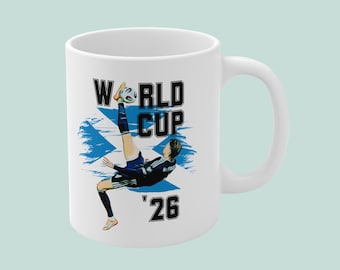 Scotland Mctominay World Cup '26 Bicycle Kick Football Mug | Ceramic Coffee Cup 11oz 15oz