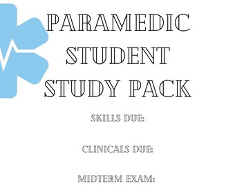Zestaw planera nauki dla studenta ratownictwa medycznego