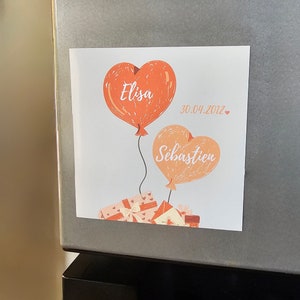 Personalized fridge magnet, personalized couple magnet, Save the date magnet, Cute couple gift, Personalized fridge magnet